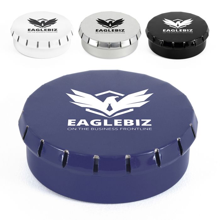 Promotional Large Click Clack Mint Tin Promotional Large Click Clack Mint Tin