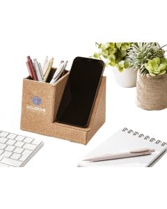 Cork pen holder & wireless charger