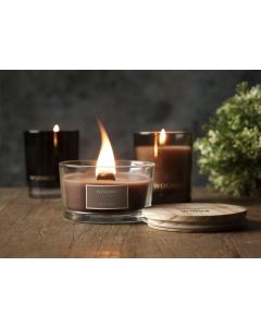 Wooosh Flame scented candle (dark amber)