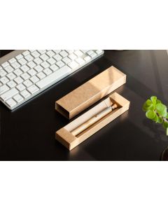 Kraft paper pen box