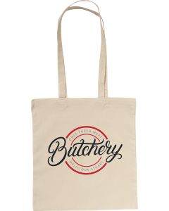 Cotton shopping bag with long handles (100gsm/2.9oz)