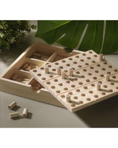 Wooden sudoku game
