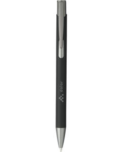 Ebony soft touch recycled aluminium ballpen