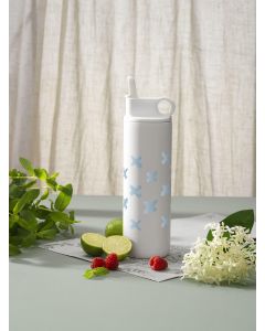 The Bonny - Recycled stainless steel bottle with straw (800ml)