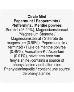 Round mint card