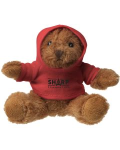 Hooded bear bear soft toy