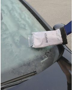 Glove ice scraper