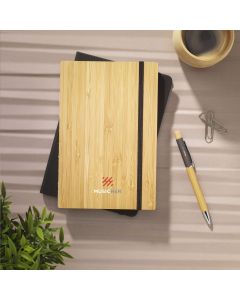 Bamboo notebook with naked spine (approx A5)
