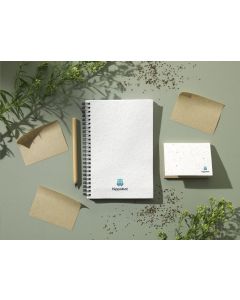 Seed paper notebook (approx. A5)