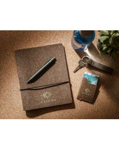 Made recycled leather notebook (approx. A5)