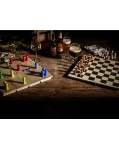 Rackpack wine gift box & ludo game 