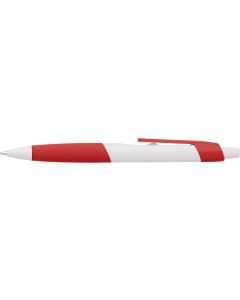 Plastic ballpen with rubber grip