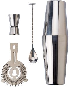 Stainless Steel Cocktail Set with Gift Pouch