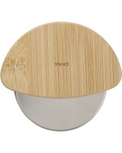 Bamboo & Metal Pizza Cutter