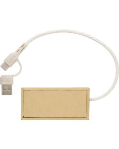 The Paulo - Aluminium and recycled paper USB hub