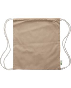 Recycled cotton drawstring bag