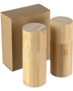 The Christine - Bamboo spice mill set (2pc)