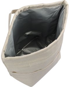 Recycled cotton rolltop cooler bag (220gm / 7.8oz)