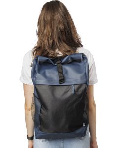 The Yani - RPET polyester roll-top backpack.