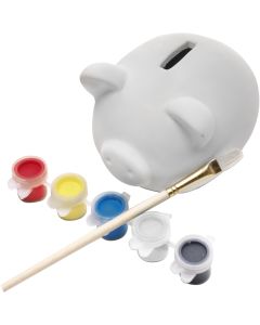 Piggy bank made of plaster
