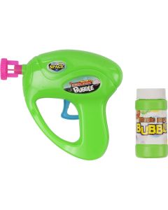 Bubble gun with fluid