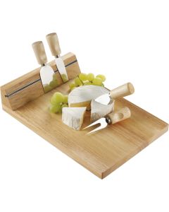 Wooden Cheese Board with Accessories