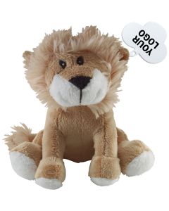 Plush Lion With Logo Printed Tag