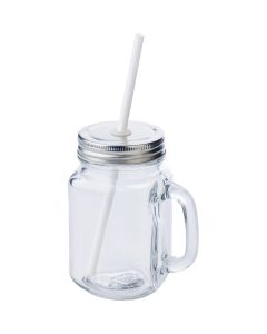 Glass Mason Drinking Jar with Lid