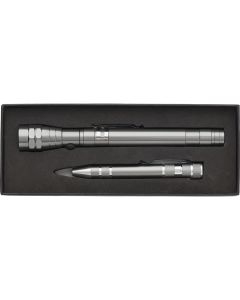 Metal Telescopic Torch and screwdriver Gift Set