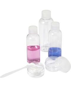 Travel Bottles Set with Clear Pouch