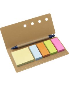 Cardboard holder with ruler
