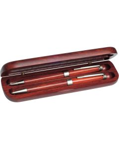 Rosewood Pen Set In Wooden Case