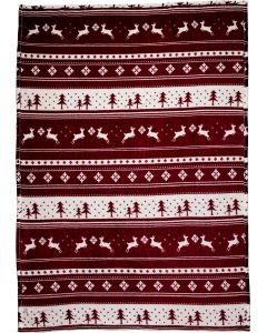 The Michelle - Flannel fleece snowmen blanket