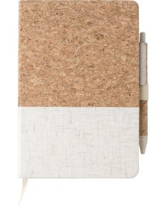 A5 Cork Notebook with Wheat Straw Pen