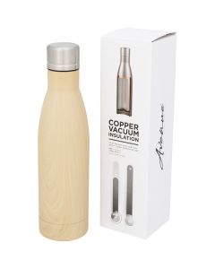 Vasa Copper Vacuum Insulated Bottle Wood Look 500 ml