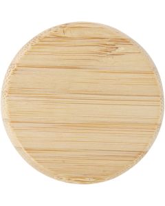 Porto 500 ml glass water bottle with silicone handle and bamboo lid 