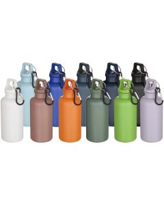 Oregon 400 ml Solid Colour RCS Recycled Plastic Water Bottle with Carabiner 