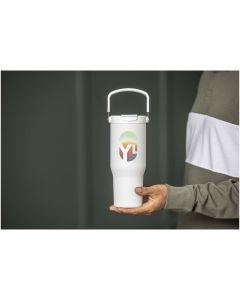 Bronx 900 ml RCS recycled stainless steel copper vacuum insulated tumbler with dual function lid