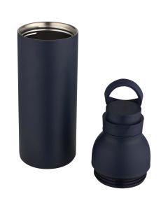 Illuminate 650 ml RCS recycled double wall stainless steel water bottle with 3-piece lid set