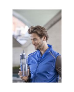 Theron 700 ml RCS recycled plastic water bottle with dual function lid and flip straw