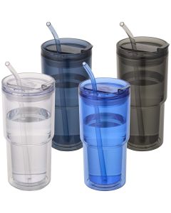 Archer 480 ml double wall plastic tumbler