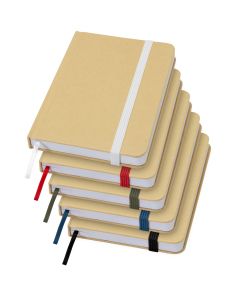 Reed A6 recycled hard cover notebook with plain pages