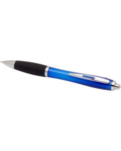 Nash RCS recycled plastic ballpoint pen with coloured barrel and black grip (black ink)