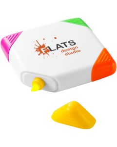 Multi Highlighter Pen Square Shaped Trafalgar 