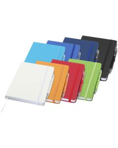 Spectrum A5 recycled notebook and ballpoint pen set