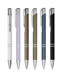 Moneta soft touch ballpoint pen (black ink)