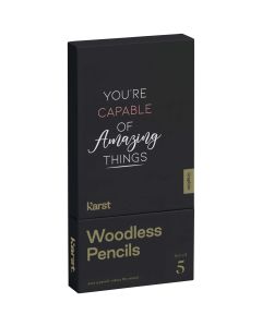 Karst® 5-pack 2B woodless graphite pencils