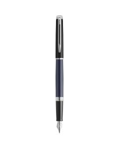 Hemisphere Colour Blocking Fountain Pen with Palladium Trim (blue ink)