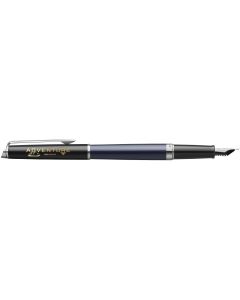 Hemisphere colour blocking fountain pen with palladium trim (blue ink)