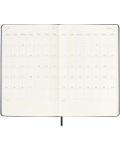 Moleskine horizontal hard cover 12 month L weekly planner